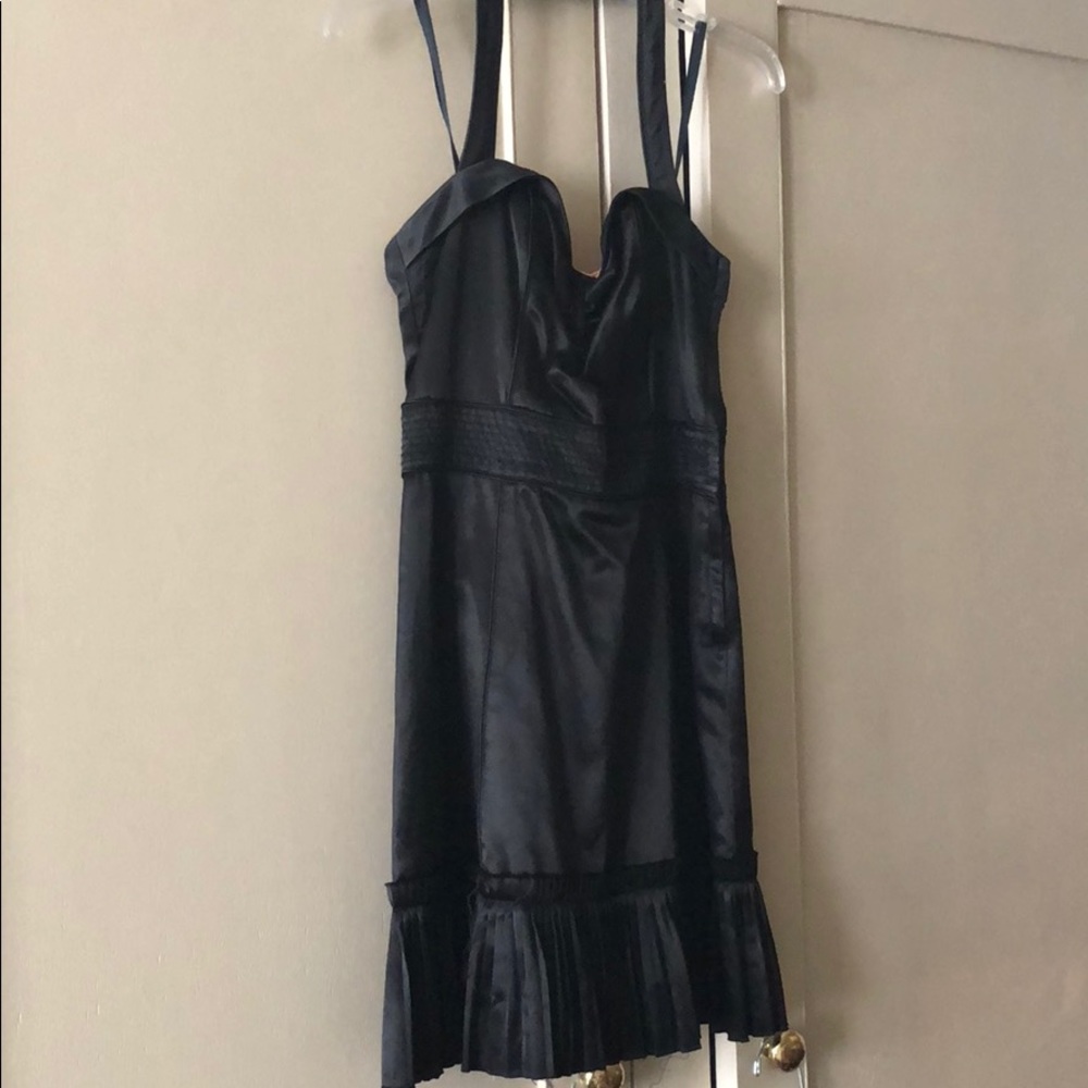 Marc Jacobs Black Satiny Dress